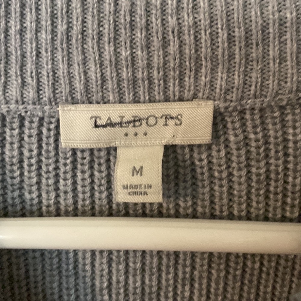 Talbots sweater | gray - Picture 6 of 8